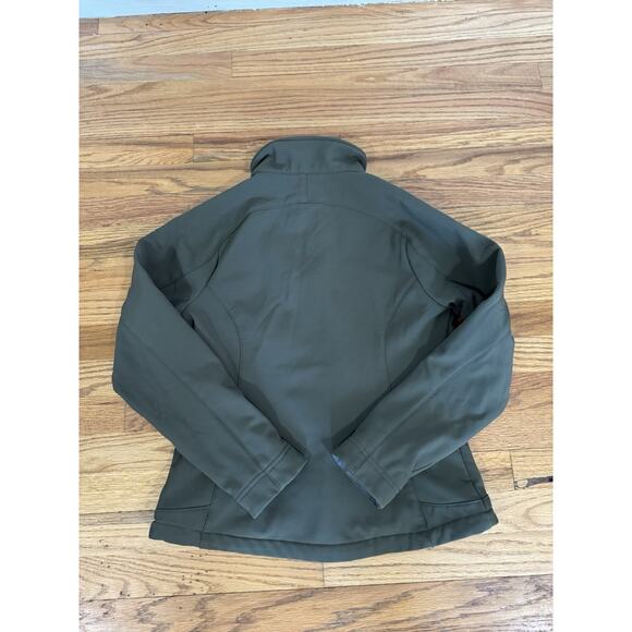 L.L. Bean Pathfinder Softshell Jacket Brown fleece lined Women's XS Petite - Picture 2 of 7